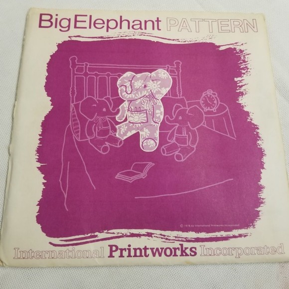 1970's Printworks Big Elephant pattern Pat045 - Picture 2 of 5
